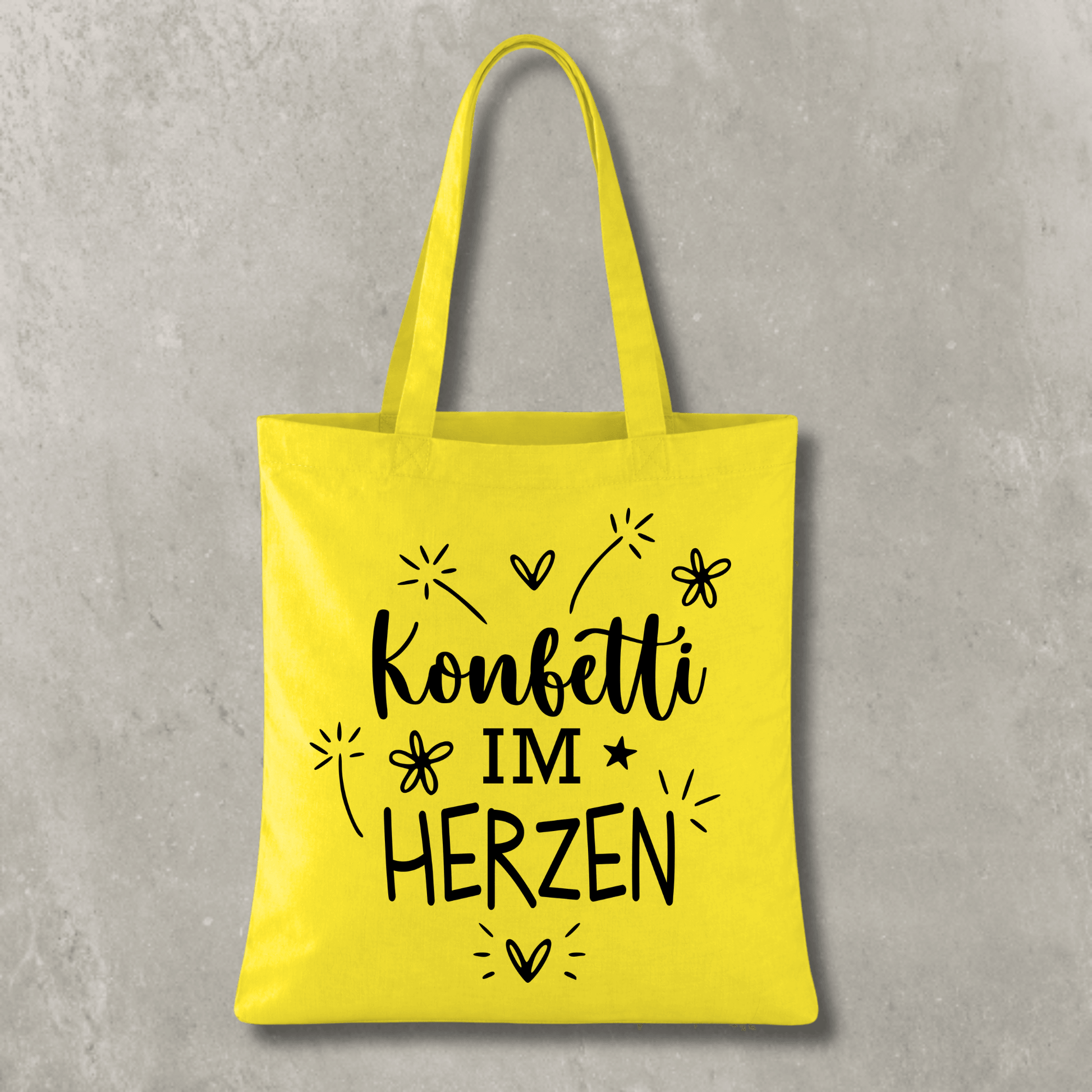 Stofftasche Konfetti im Herzen KrzR DruckZone