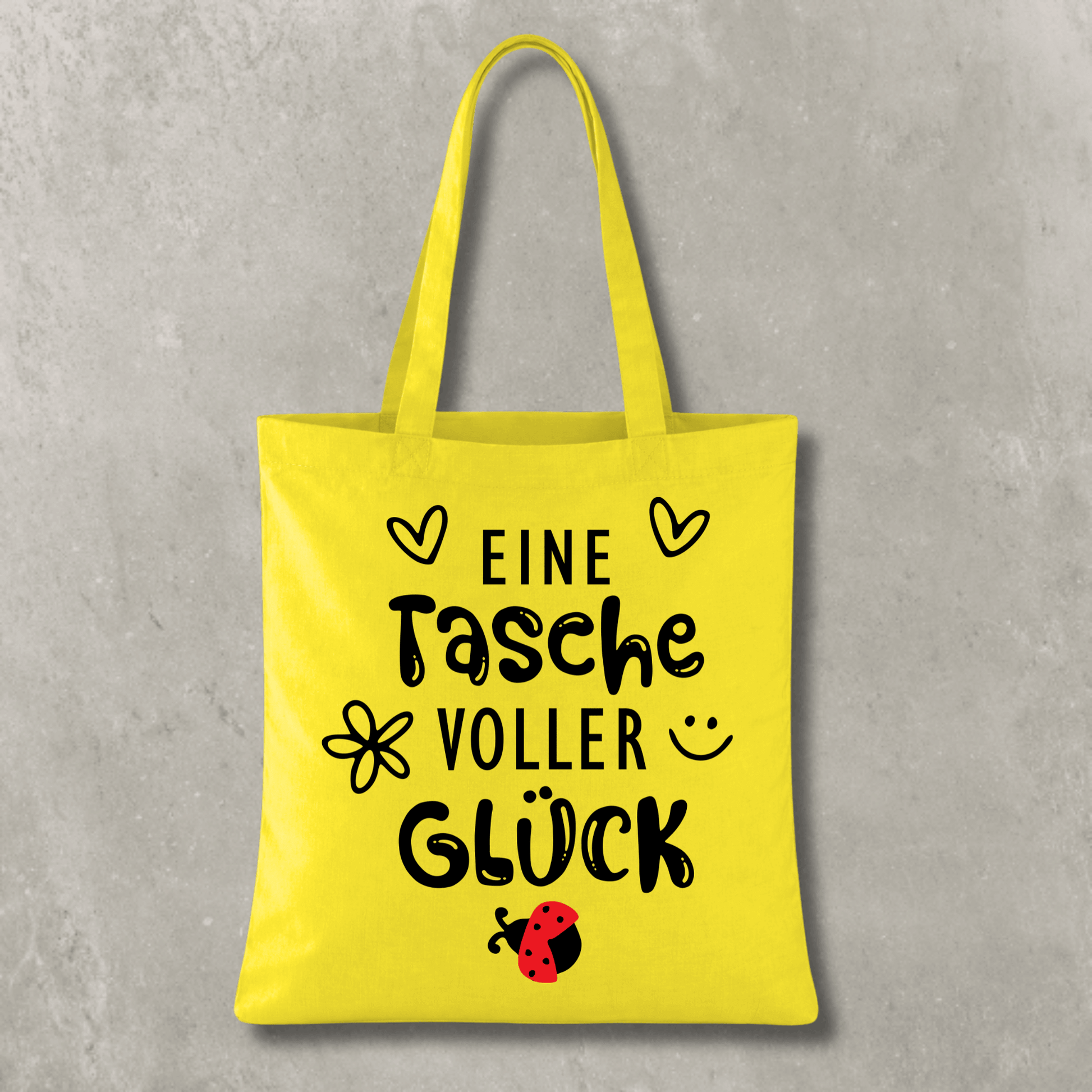 Stofftasche Eine Tasche voller Glück KrzR DruckZone