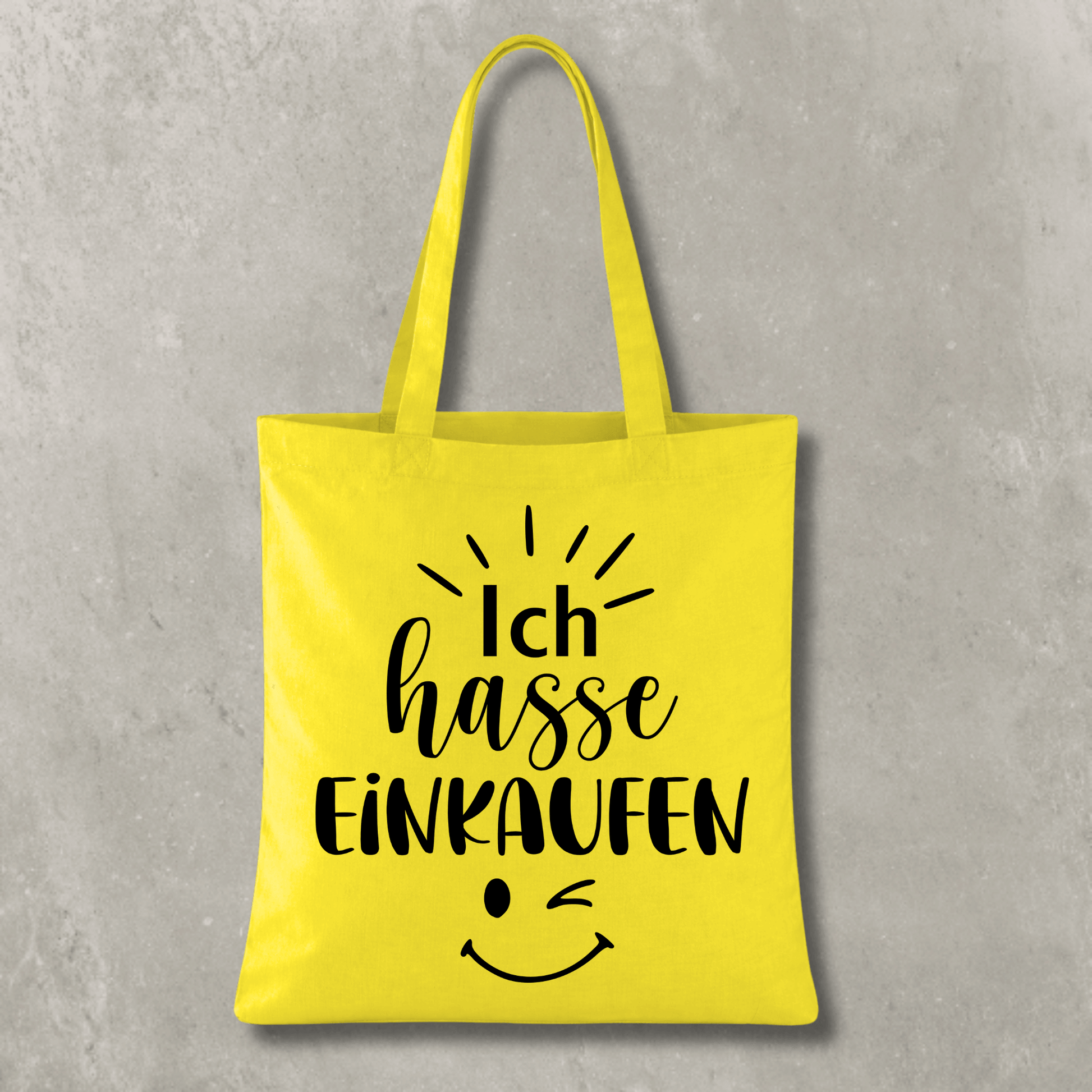 Stofftasche Ich hasse Einkaufen KrzR DruckZone