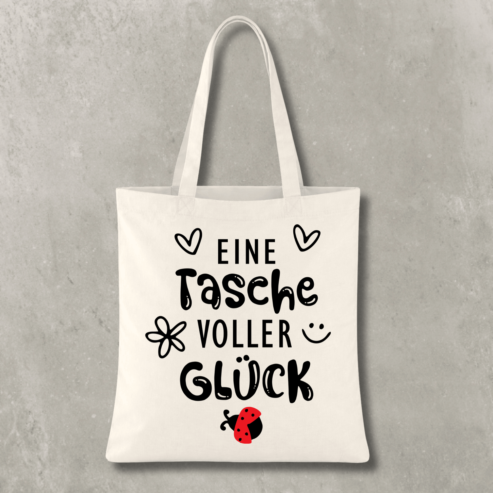 Stofftasche Eine Tasche voller Glück KrzR DruckZone