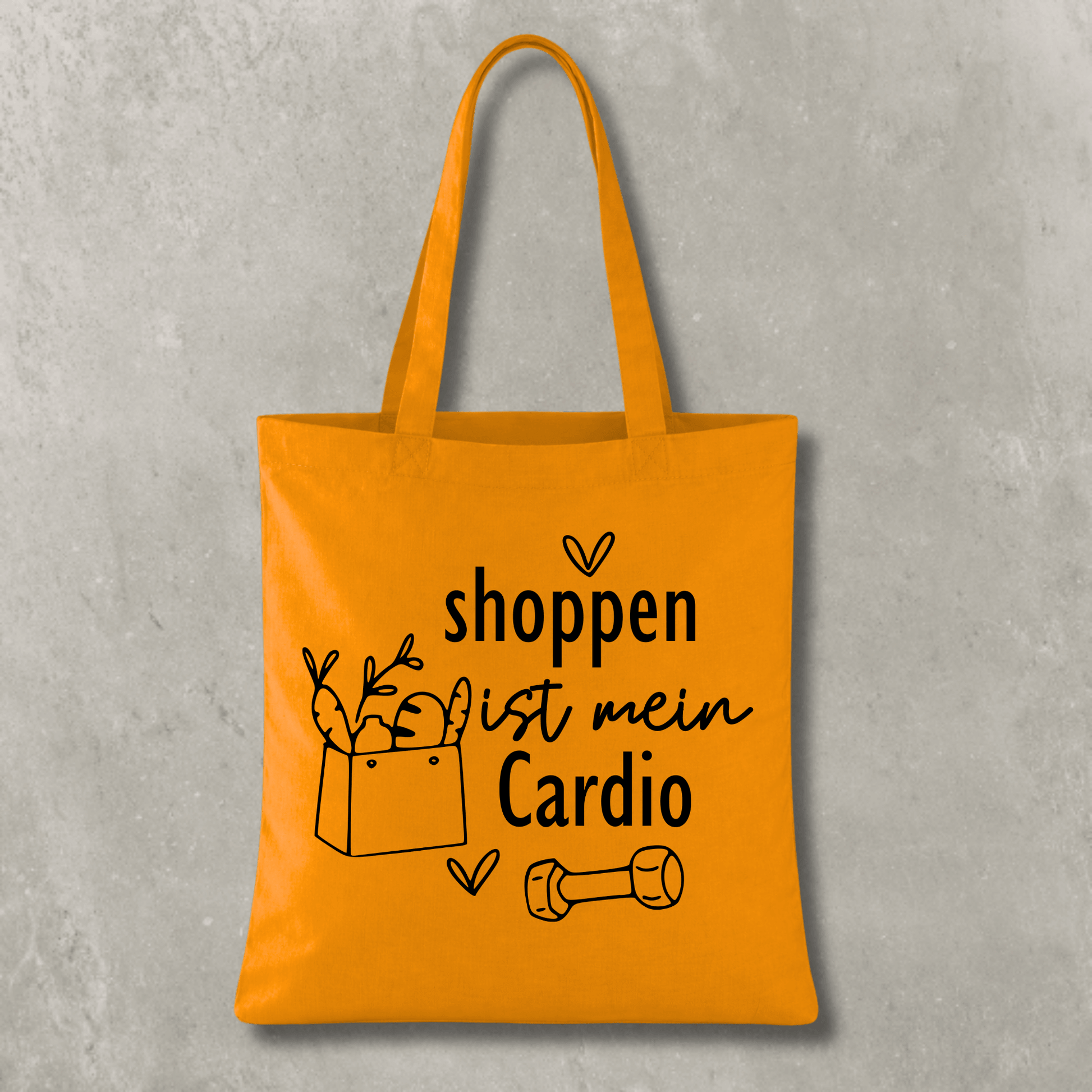 Stofftasche Shoppen ist mein Cardio KrzR DruckZone