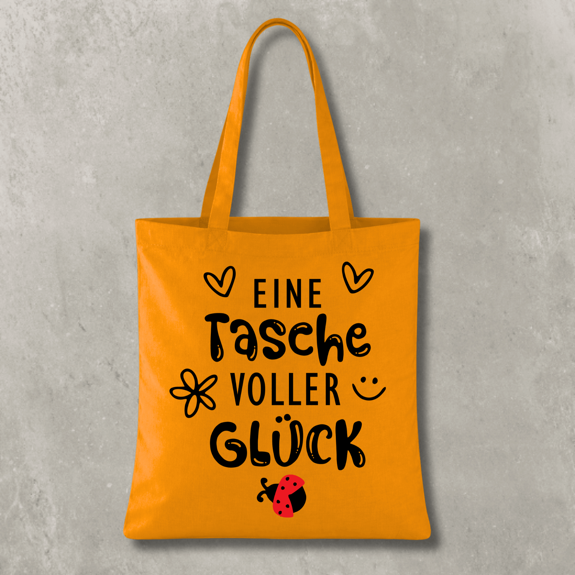 Stofftasche Eine Tasche voller Glück KrzR DruckZone