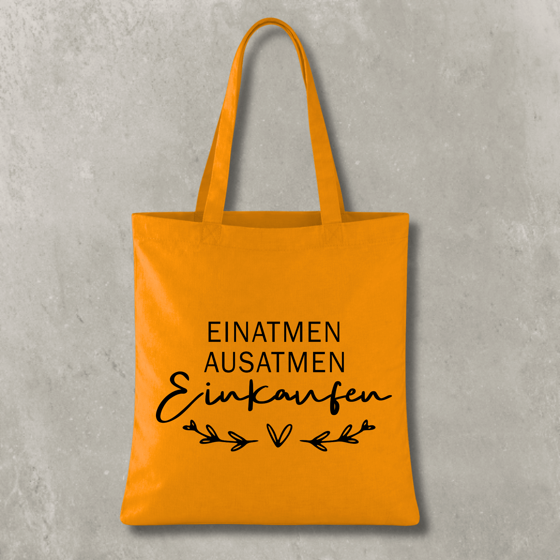 Stofftasche Einatmen Ausatmen Einkaufen KrzR DruckZone