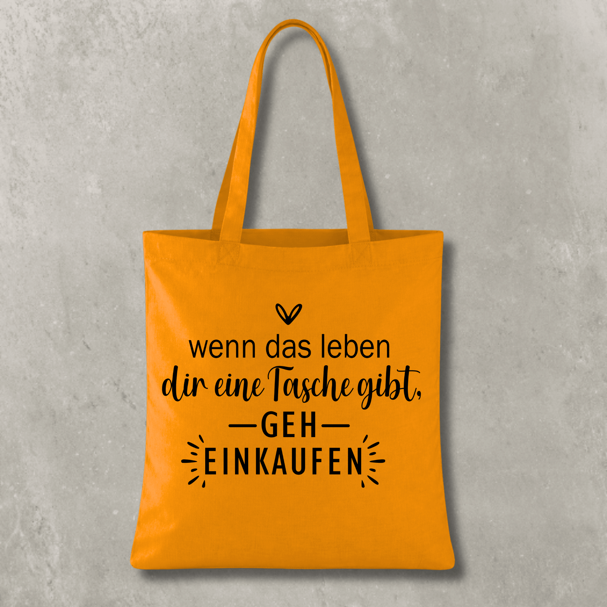 Stofftasche Wenn das Leben dir eine Tasche gibt KrzR DruckZone
