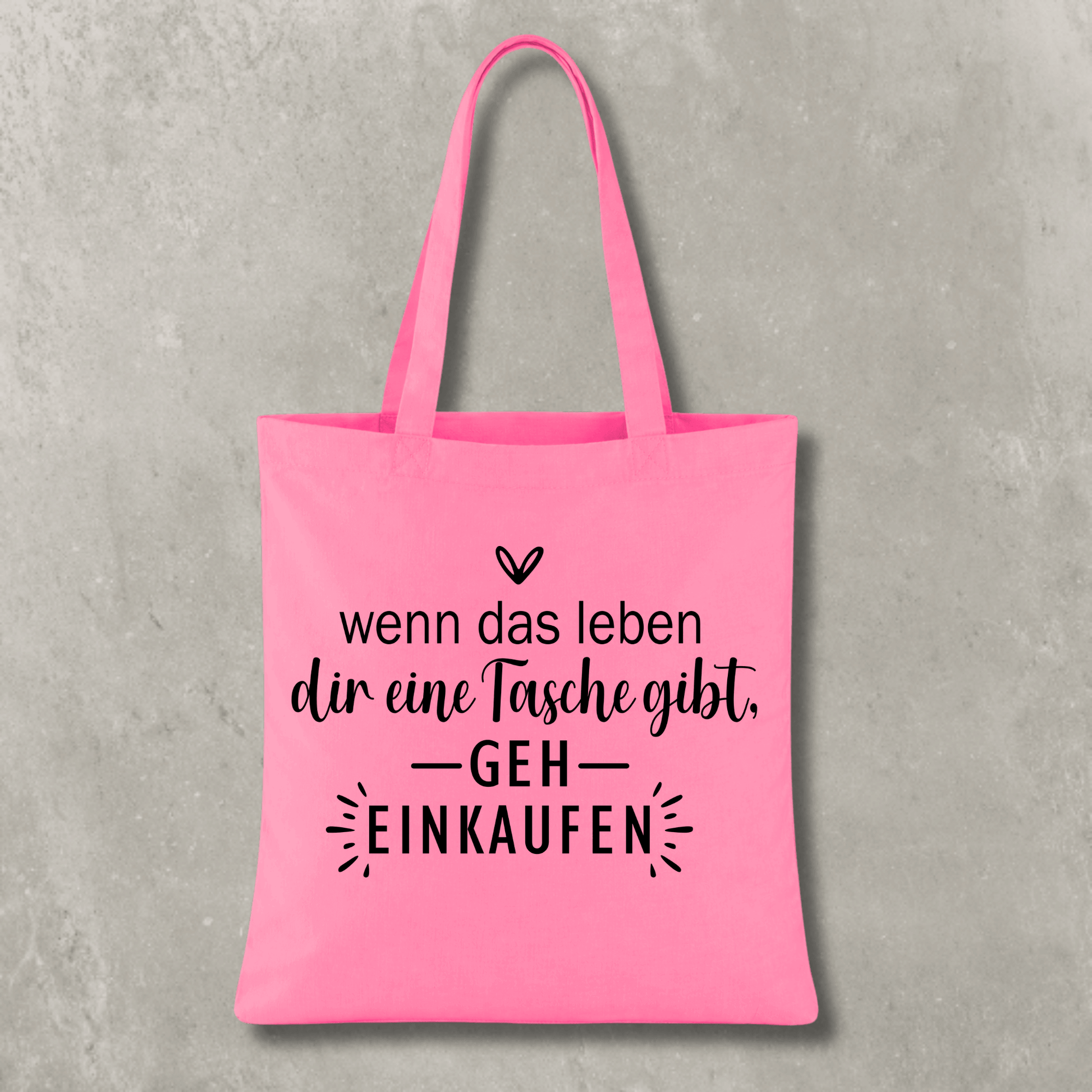 Stofftasche Wenn das Leben dir eine Tasche gibt KrzR DruckZone