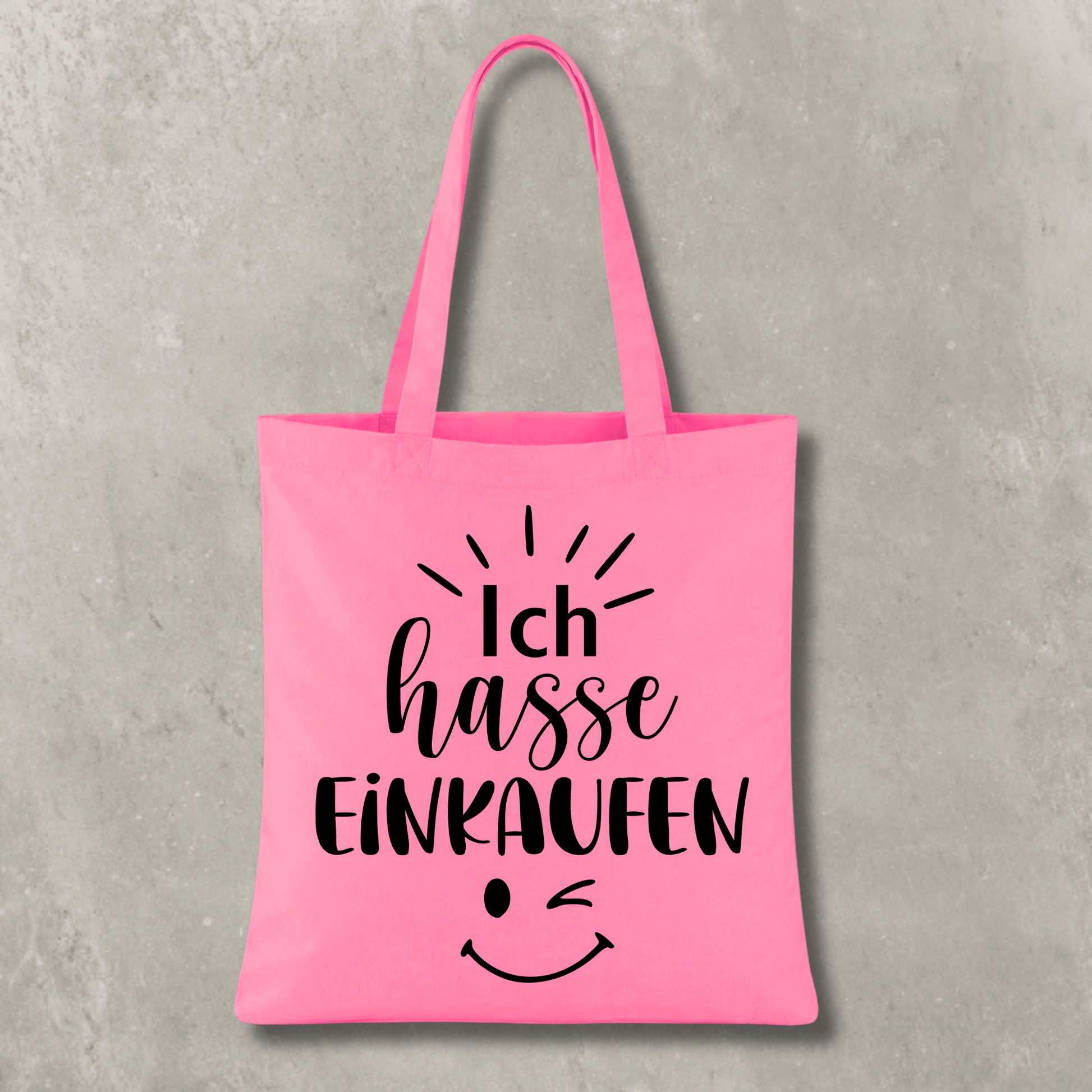 Stofftasche Ich hasse Einkaufen KrzR DruckZone