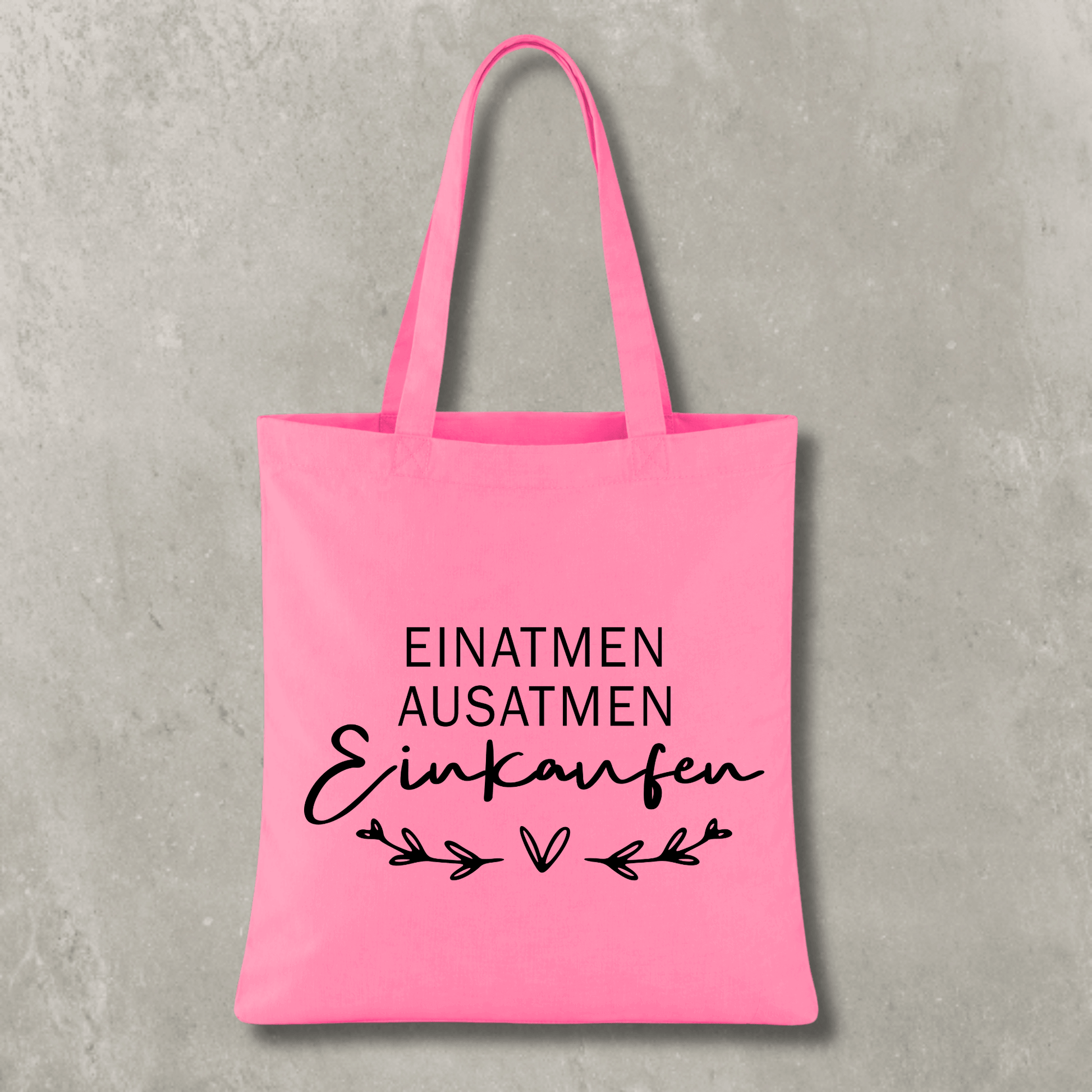 Stofftasche Einatmen Ausatmen Einkaufen KrzR DruckZone