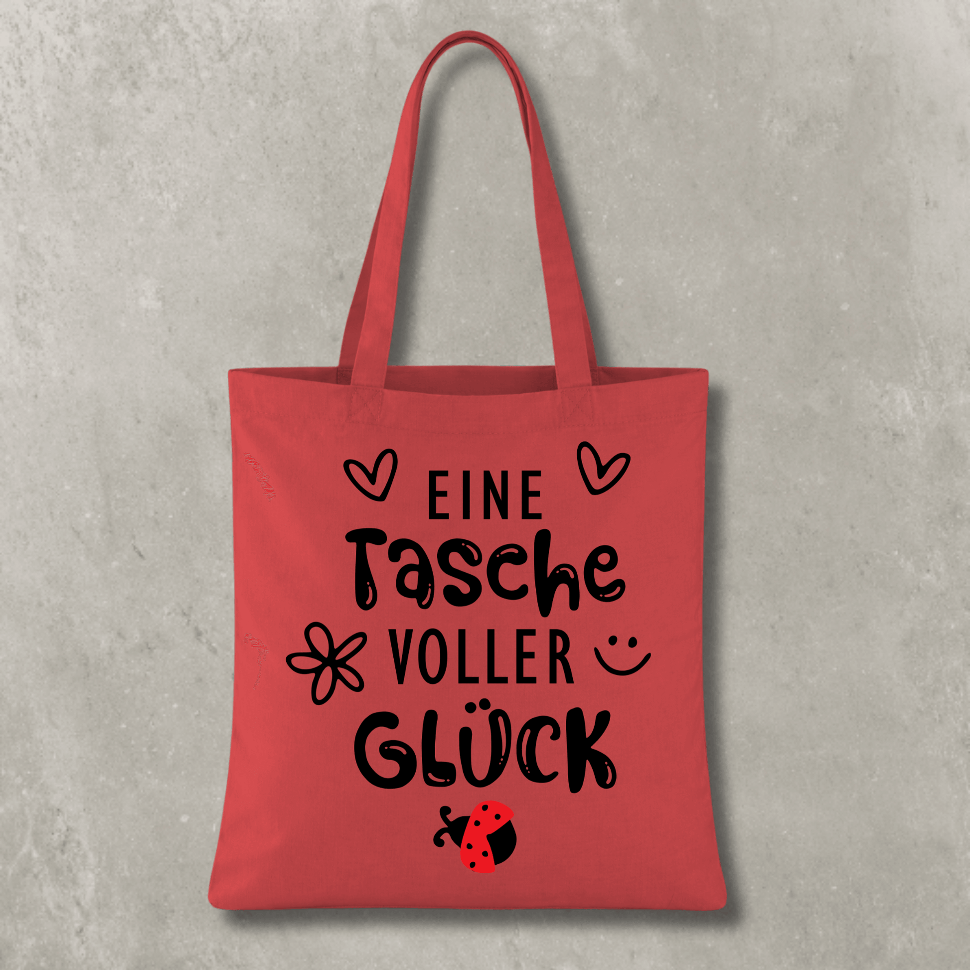 Stofftasche Eine Tasche voller Glück KrzR DruckZone