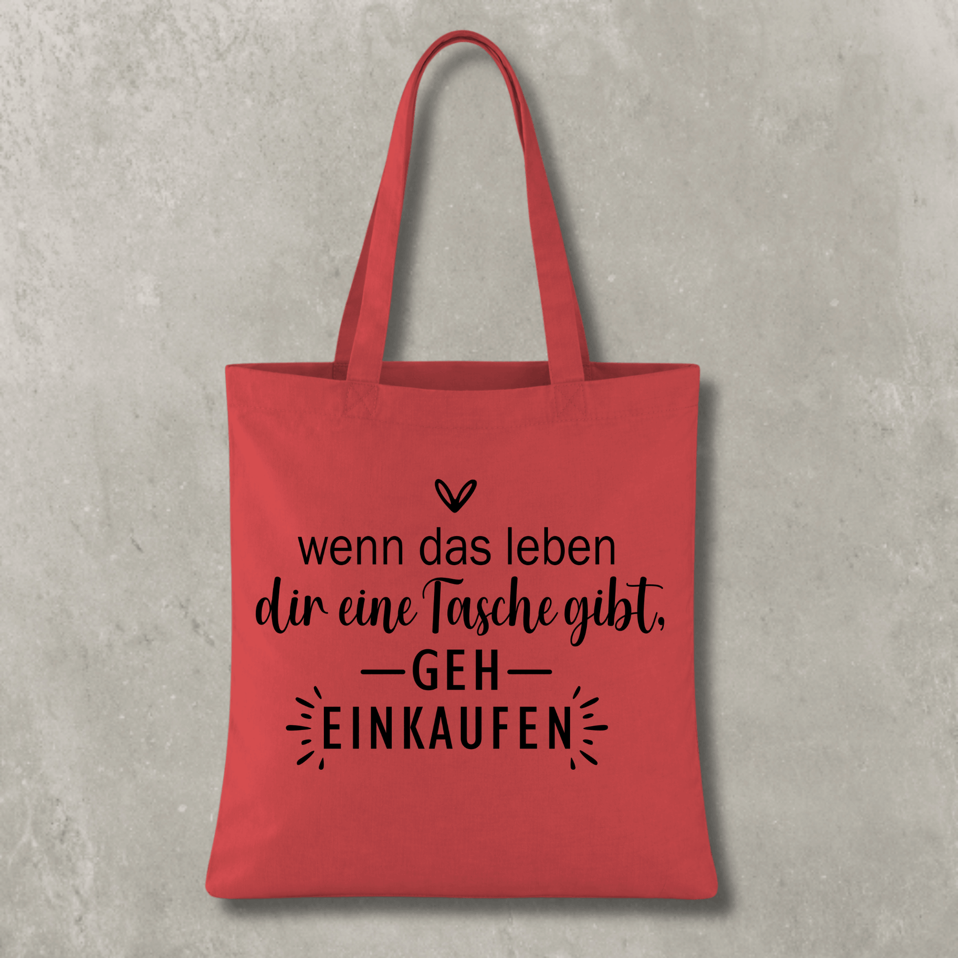 Stofftasche Wenn das Leben dir eine Tasche gibt KrzR DruckZone