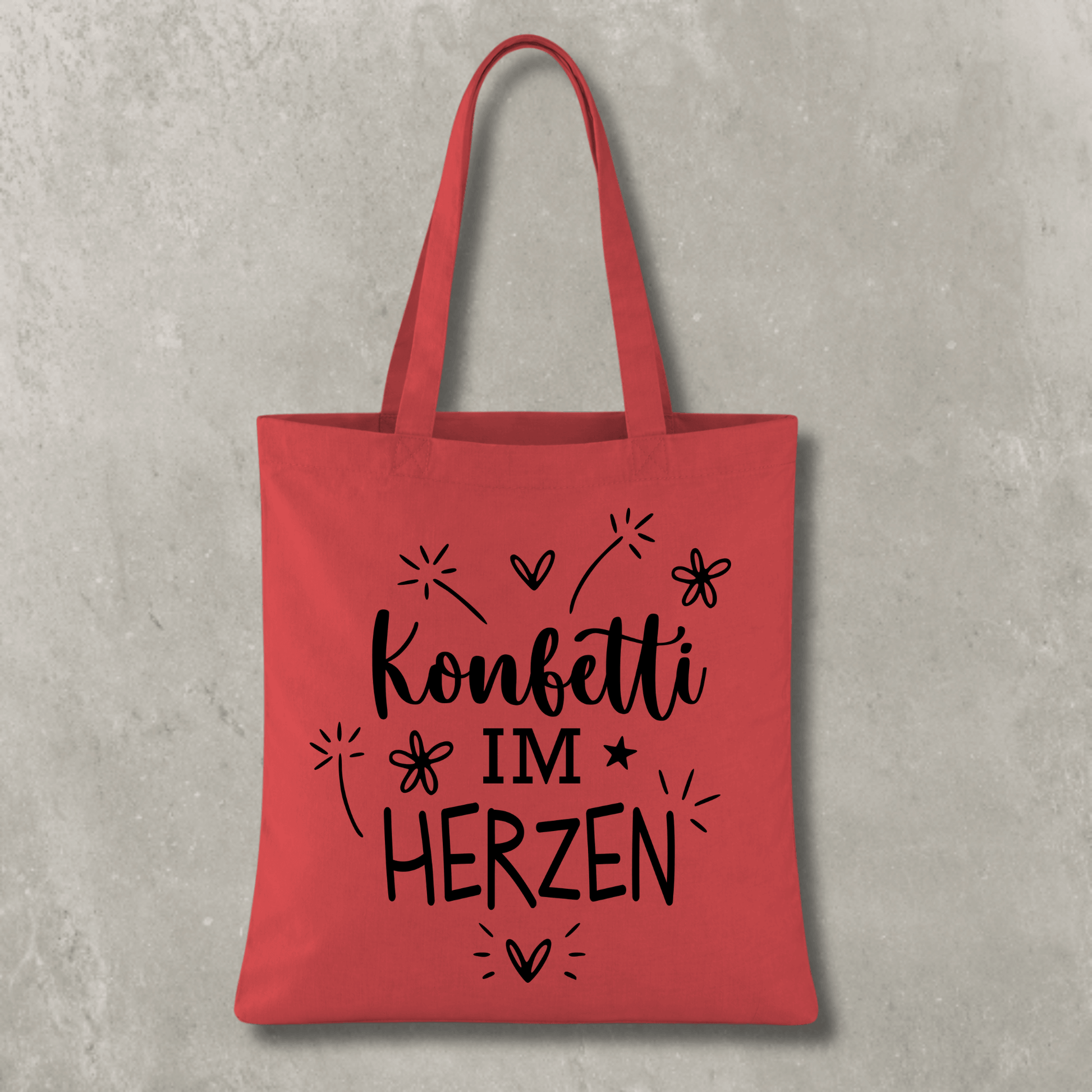 Stofftasche Konfetti im Herzen KrzR DruckZone