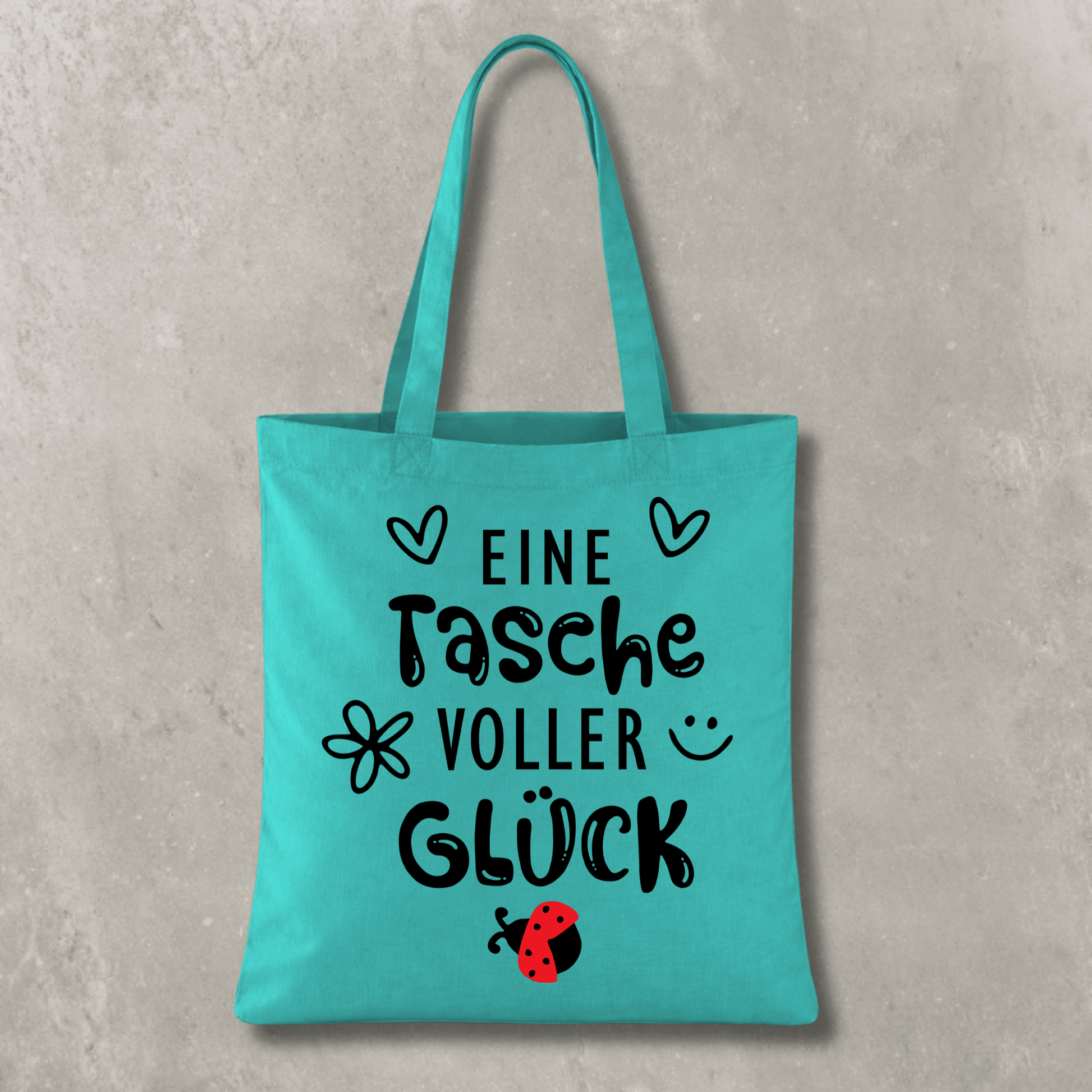 Stofftasche Eine Tasche voller Glück KrzR DruckZone