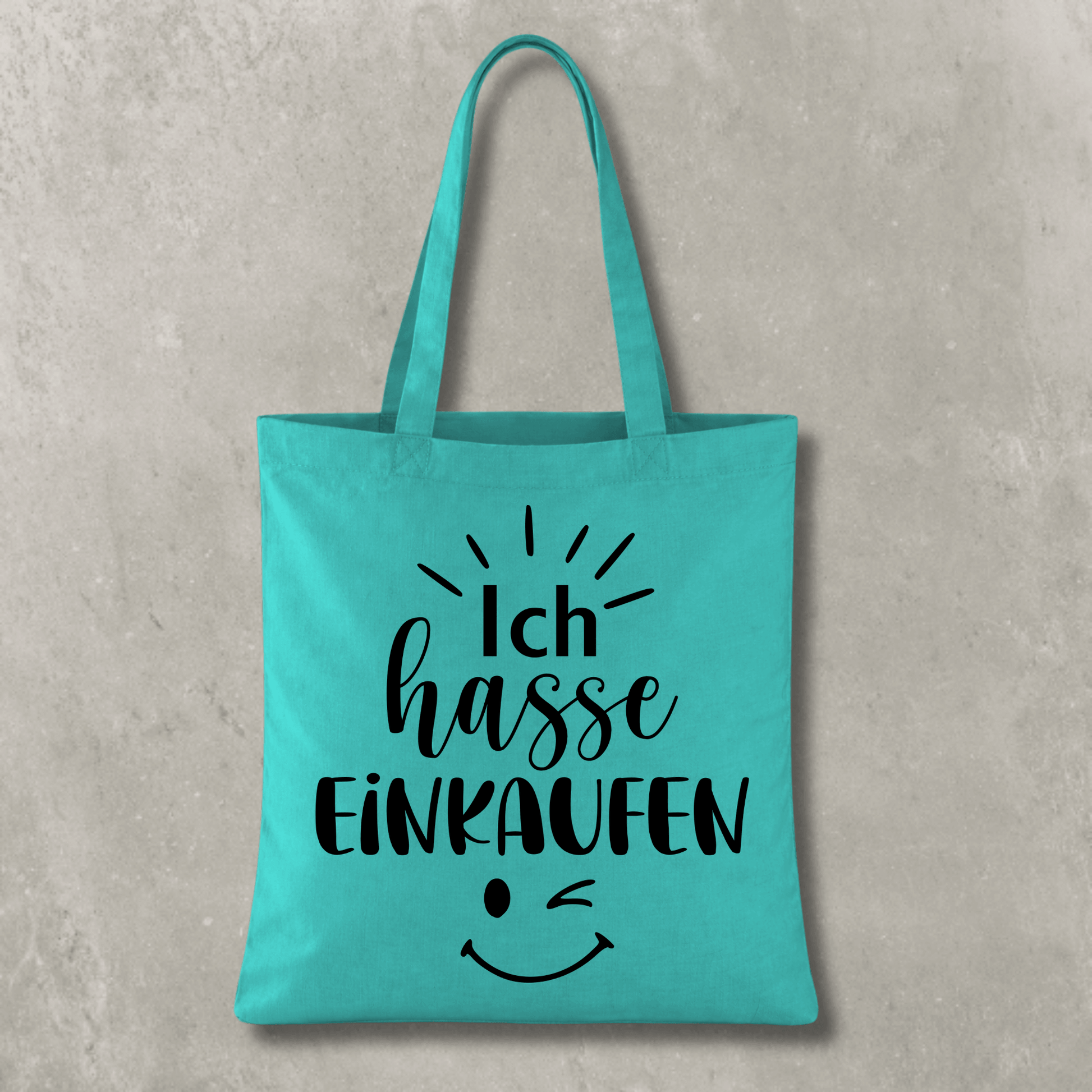 Stofftasche Ich hasse Einkaufen KrzR DruckZone