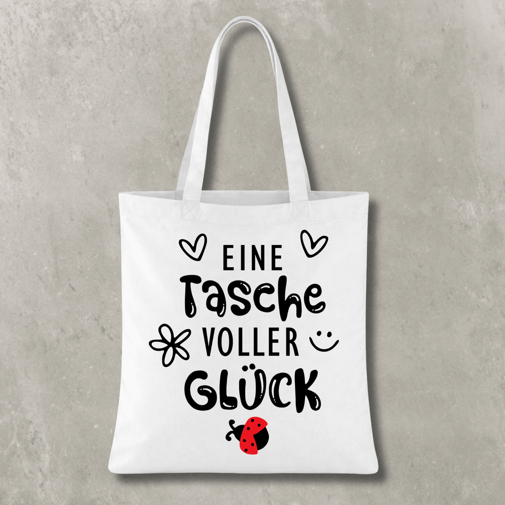 Stofftasche Eine Tasche voller Glück KrzR DruckZone