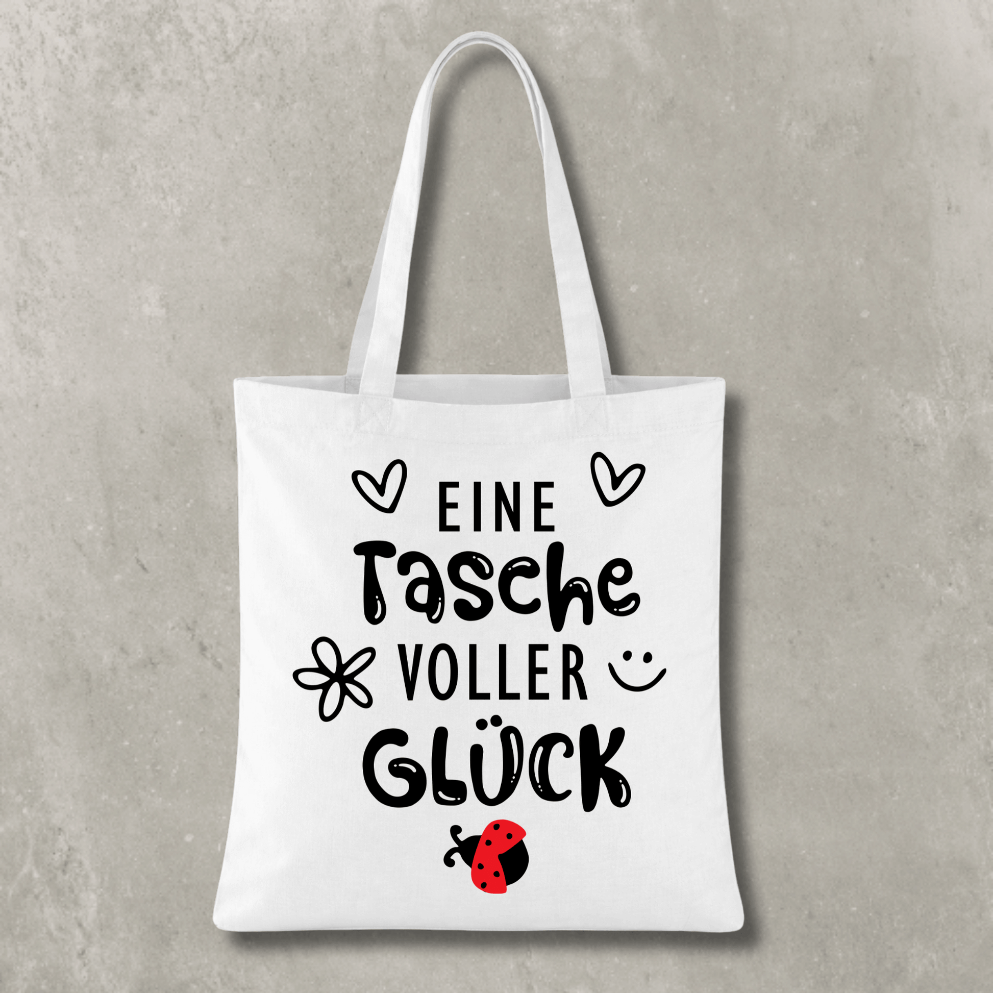 Stofftasche Eine Tasche voller Glück KrzR DruckZone