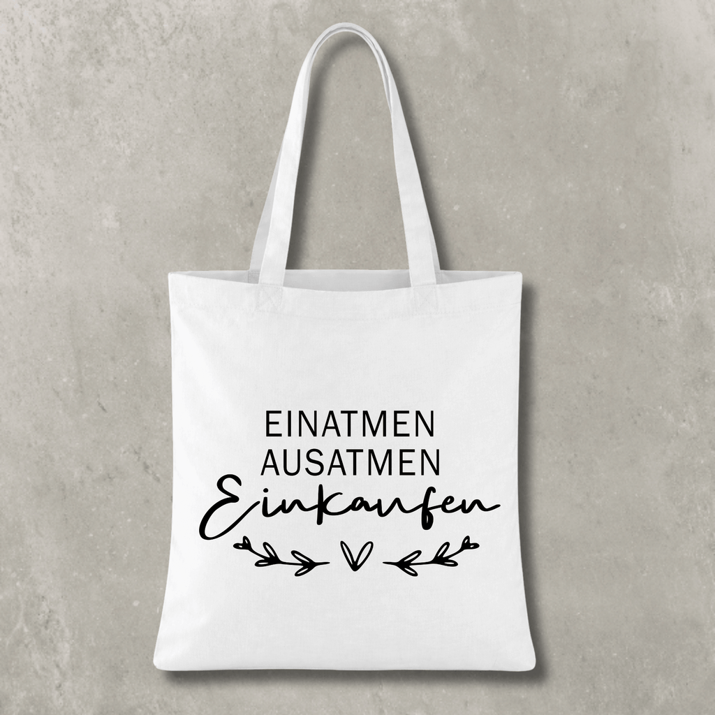 Stofftasche Einatmen Ausatmen Einkaufen KrzR DruckZone