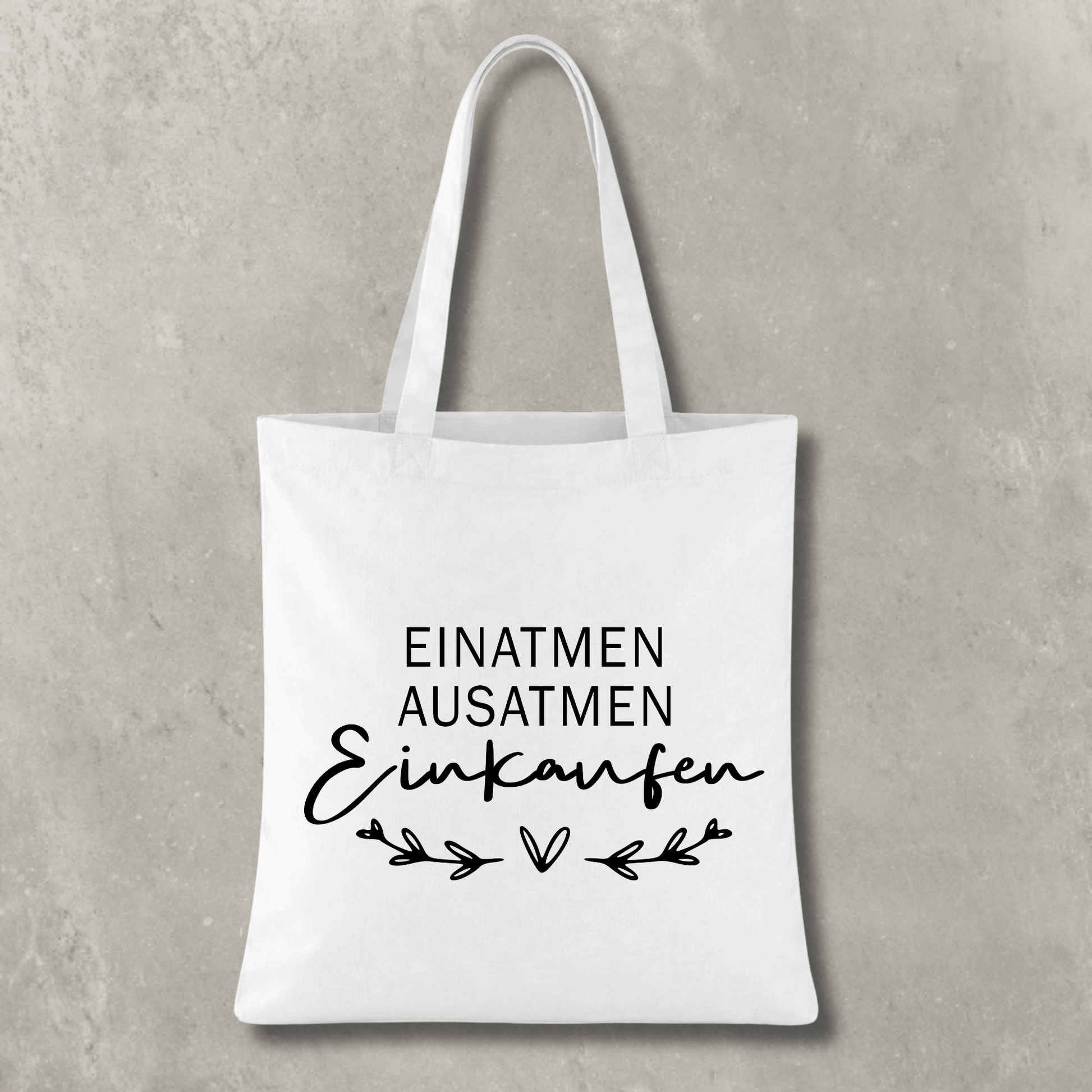 Stofftasche Einatmen Ausatmen Einkaufen KrzR DruckZone