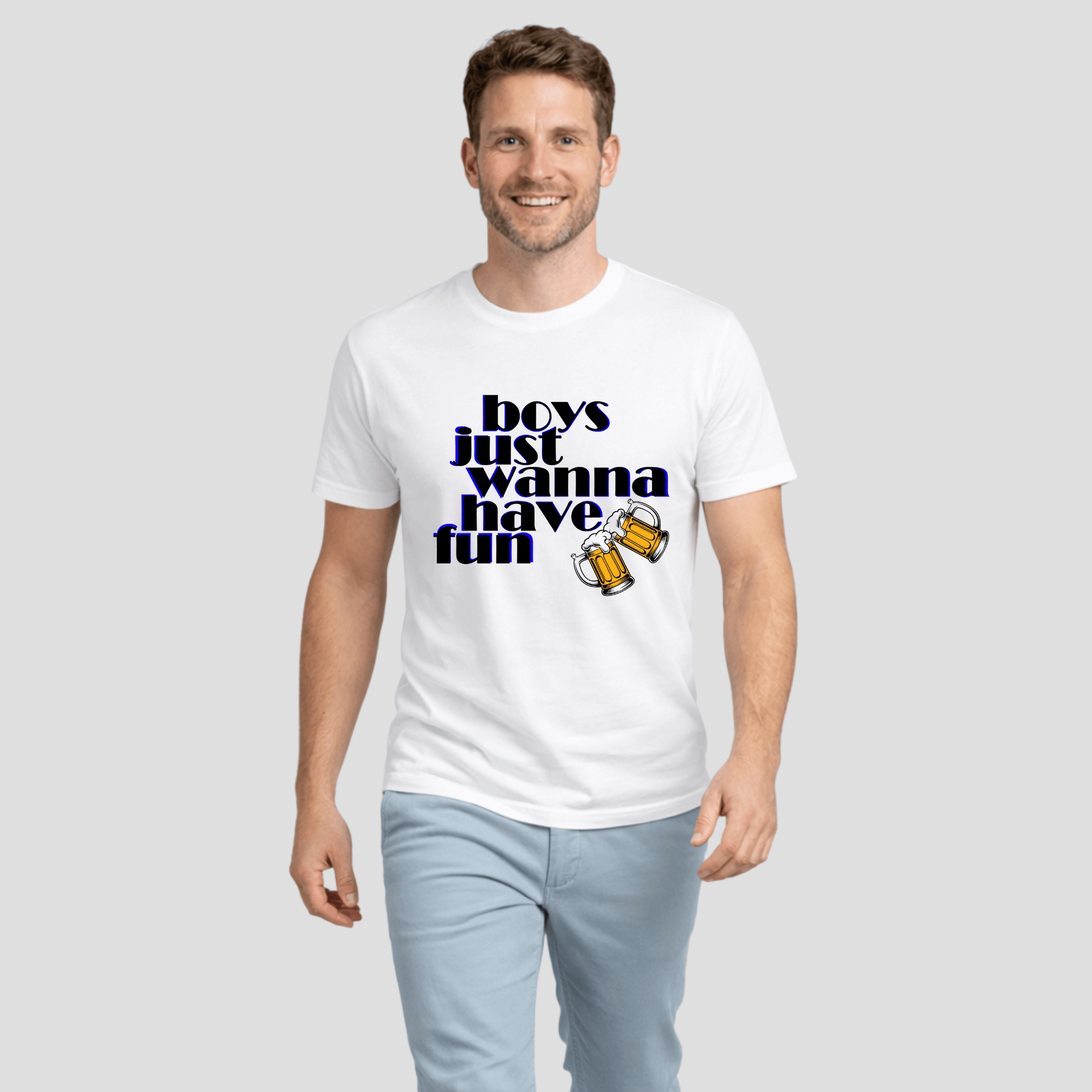 T-Shirt Boys just wanna have fun KrzR DruckZone