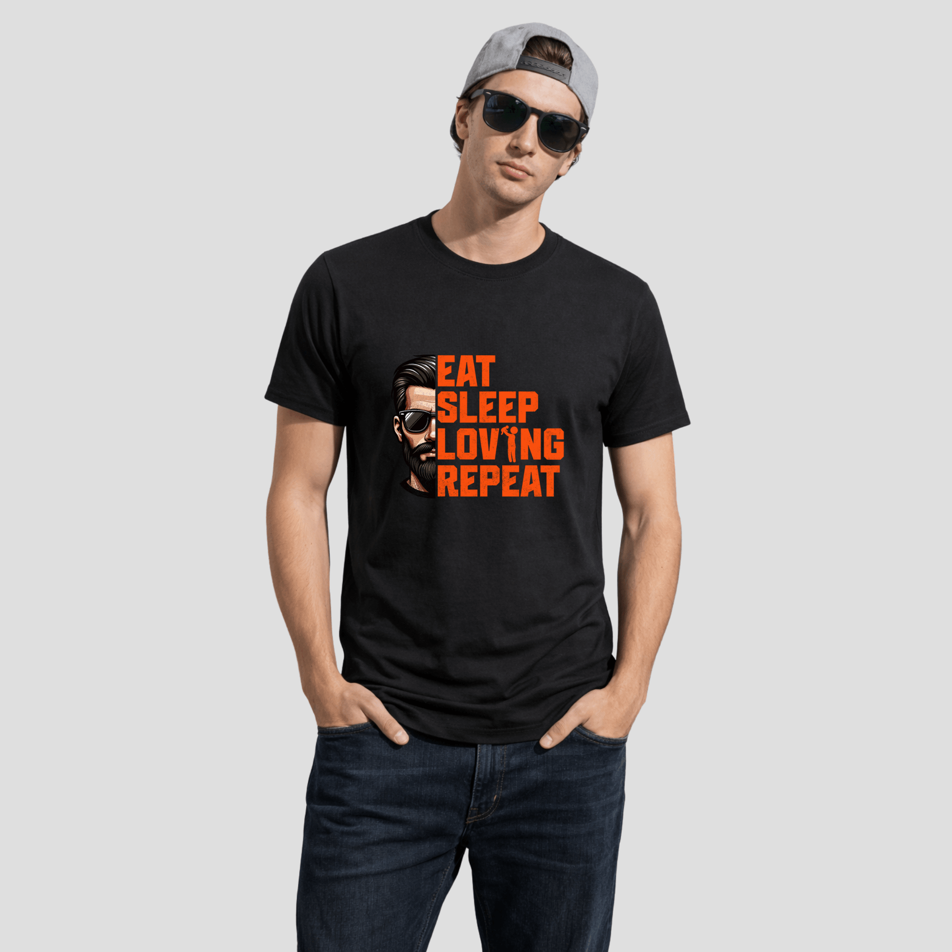 Premium T-Shirt Eat Sleep KrzR DruckZone