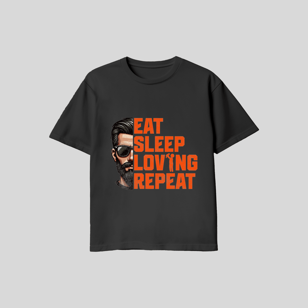 T-Shirt Eat Sleep KrzR DruckZone